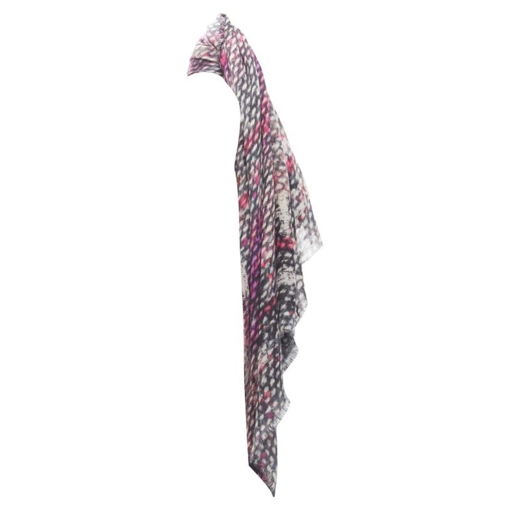 Chanel cashmere CC tweed texture print scarf - Picture 4 of 6